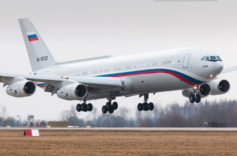 Ilyushin 96-400 biggest passenger airplane