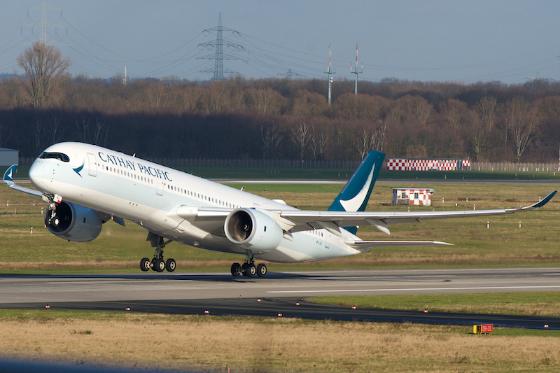 Cathay Pacific airplane